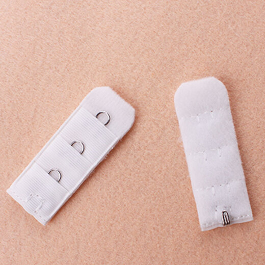 Wantao one-row elastic bra extension buckle shoulder strap one bra extension strap connector 1 single-row button back hook white