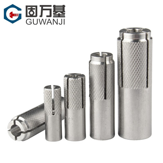 Guwanji 304 stainless steel internal expansion screw pull-explosion internal forced top explosion screw built-in gecko flat explosion bolt expansion tube M8*10*30 2 pieces 304 material