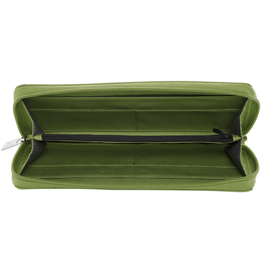 LeXON men and women's wallet long card bag clutch wallet V green