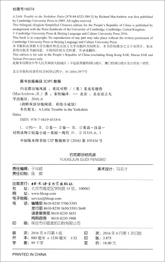 剑桥双语分级阅读 彩绘小说馆 约克郡谷地风波（第3级 剑桥PET级别 单词要求1300词以上）