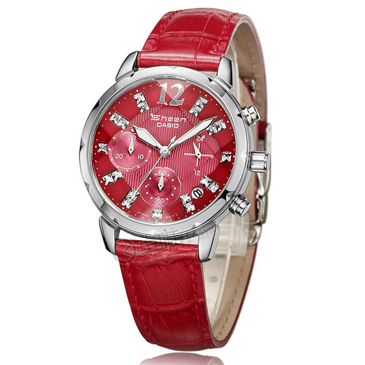 卡西欧(CASIO)手表 女士石英腕表 防水时尚百搭小红表 SHN-5010L-4AV