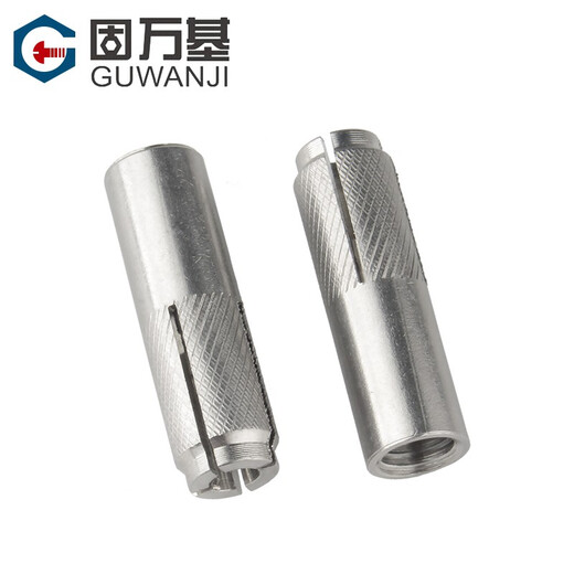 Guwanji 304 stainless steel internal expansion screw pull-explosion internal forced top explosion screw built-in gecko flat explosion bolt expansion tube M8*10*30 2 pieces 304 material