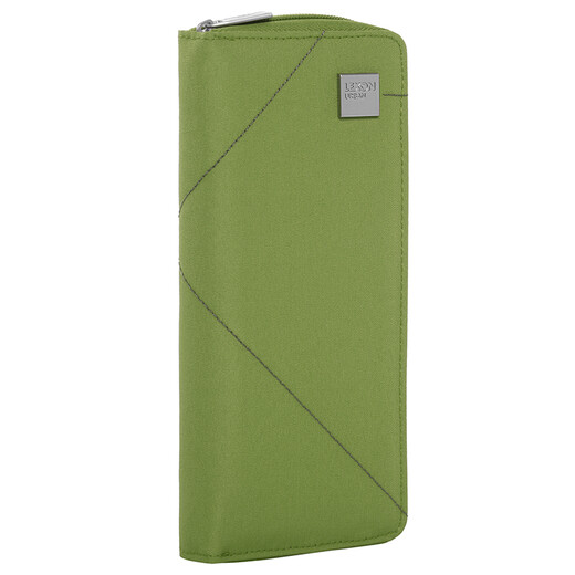 LeXON men and women's wallet long card bag clutch wallet V green