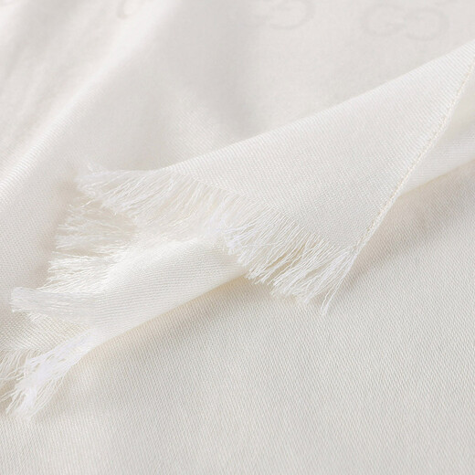 GUCCI GUCCI scarf ivory blended double G pattern women's scarf 165904 3G646 9000