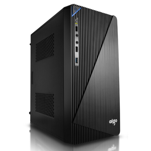 Aigo Fiesta V2 black simple desktop computer chassis power supply set (supports M-ATX motherboard/rated power 250W power supply/no false claims)