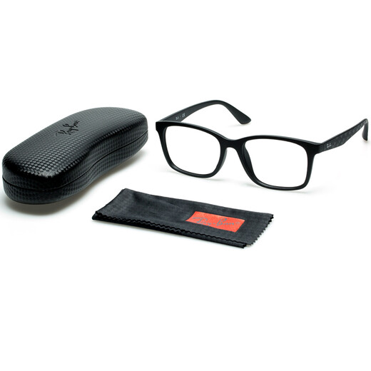 Ray-Ban glasses for men and women, casual square frame black acetate frame RB7059D-5196-55mm Ray-Ban glasses for men and women, casual square frame black acetate frame RB7059D-5196-55mm