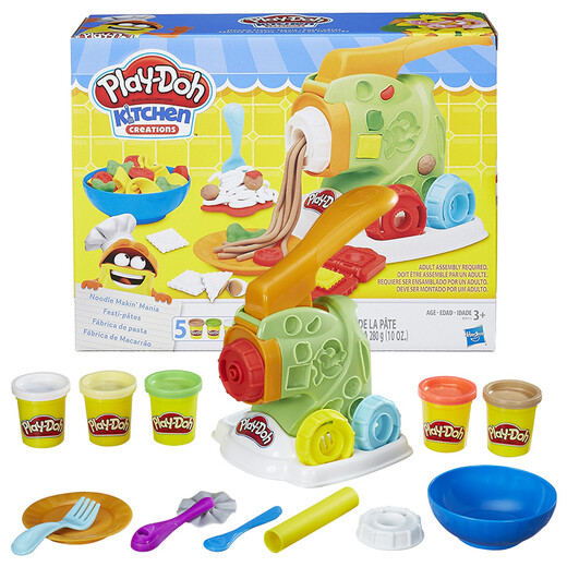 
[70% new] Hasbro (Hasbro) Pelledo Handmade DIY Colorful Clay Creative Kitchen Series Fun Noodle Machine Set Plasticine Children's Gift B9013