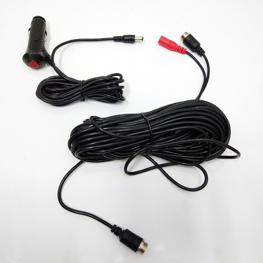 Bondoni large truck can video bus harvester passenger car high-definition night vision reversing imaging system 24v detection camera 12v recommended model 7-inch AV screen + camera 15 meters line