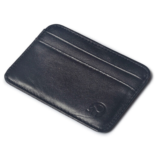 Geremen Card Bag Men's Women's Cowhide Small Card Bag ID Card Cowhide Card Cotton Identity Clip Bus Card Bag Y04 Oily Wax Brown