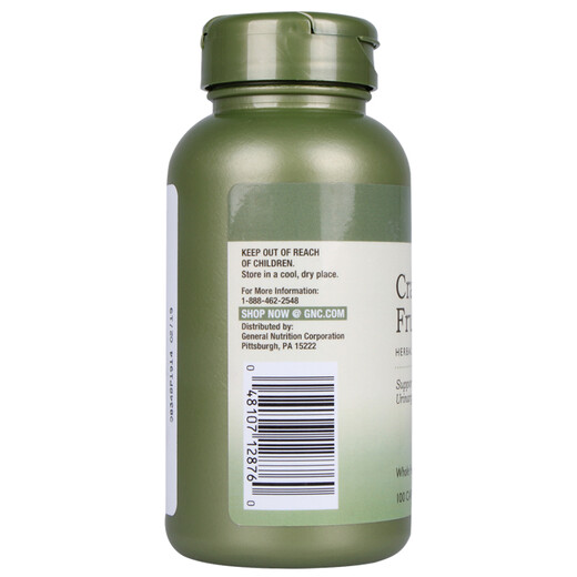 GNC健安喜 高浓度蔓越莓胶囊500mg*100粒/瓶 蔓越莓精华 海外原装进口 