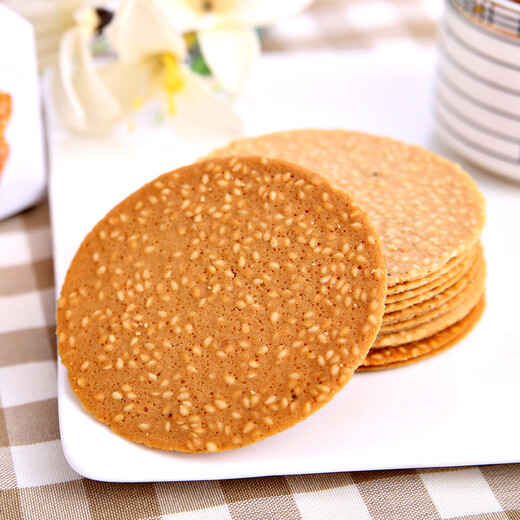 稻香村DXC 特色糕点 休闲点心 零食饼干 芝麻瓦片450g