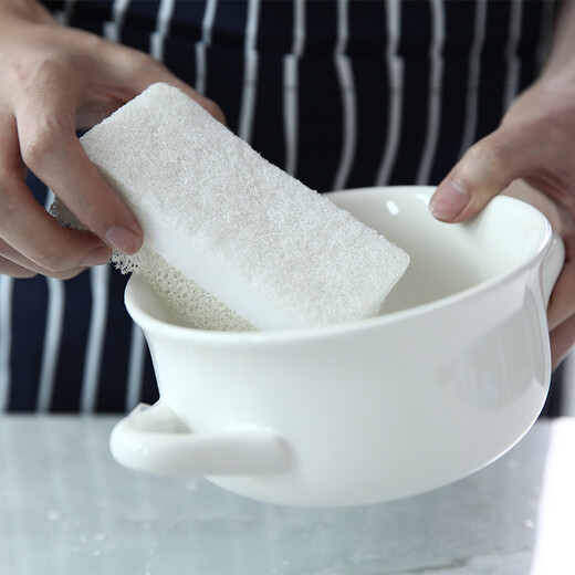 NetEase carefully selects double-sided three-layer ultra-thick wear-resistant pot-protecting dishwashing sponge, scouring pad, dishwashing brush, dishwashing artifact, powerful degreasing tool, double-sided usable, three packs