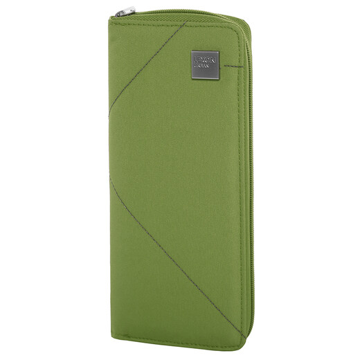 LeXON men and women's wallet long card bag clutch wallet V green