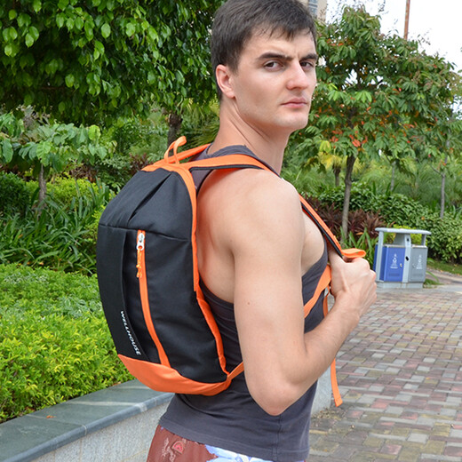 WELLHOUSE Backpack Outdoor Large Capacity Backpack Children and Students Travel Mountaineering Hiking Casual Men and Women Black