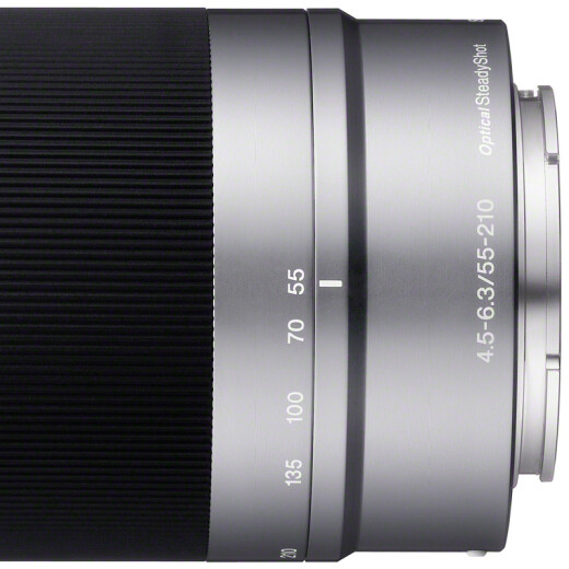 Sony (SONY) E55-210mmf/4.5-6.3OSSAPS-C format telephoto large zoom mirrorless camera lens silver E-mount (SEL55210)