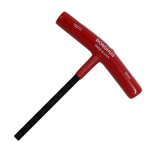 
BONDHUS United States Borton T-shaped hexagonal wrench T-handle internal hexagonal imported hardware tools T-shaped wrench hexagonal edge metric flat head 8mm length 152mm (15272)