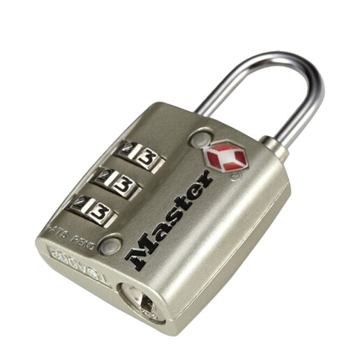 Master MasterLock Password Lock Overseas Travel Luggage Gym Password Padlock 4680MCNDNKL Silver TSA Certified American Professional Lock Brand