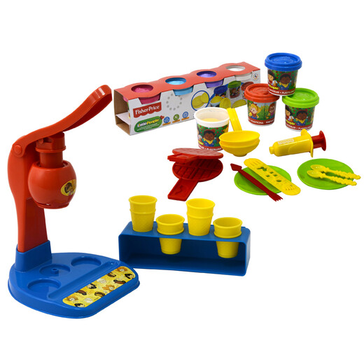 [70% nuevo] Fisher-Price Mudmaded Mud Plaskine Clay Molde de arcilla para hombres y niñas Juguetes de educación para la primera infancia para la harina de trigo natural que hace helado casero FPP017