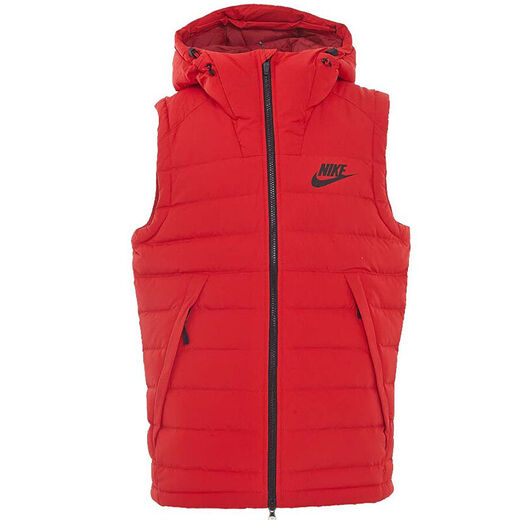 耐克（NIKE）羽绒服男装冬季新款运动时尚休闲立领舒适保暖马甲背心928860-010 棉服FB7374-010黑色偏大 S