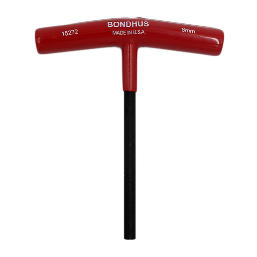 
BONDHUS United States Borton T-shaped hexagonal wrench T-handle internal hexagonal imported hardware tools T-shaped wrench hexagonal edge metric flat head 8mm length 152mm (15272)