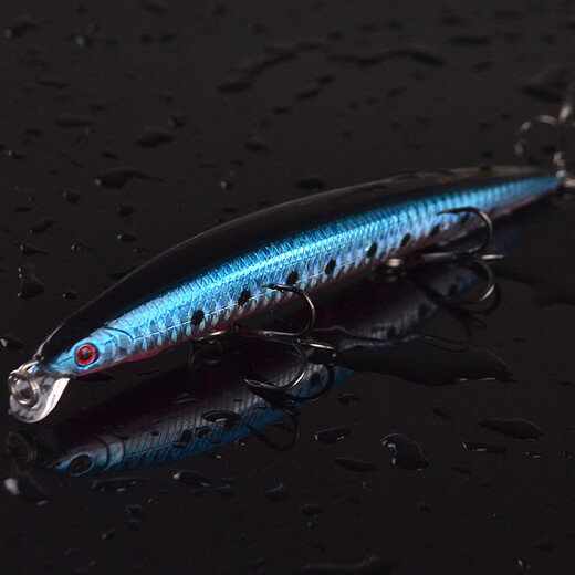 Double trésor Dragon Fruit Fishing Lere Bad Floating Mino's Mouth Bionic Problem Bad Suspension Far-Top Bad Blood Trough Crochet 19g Mino Set (1 pièce)