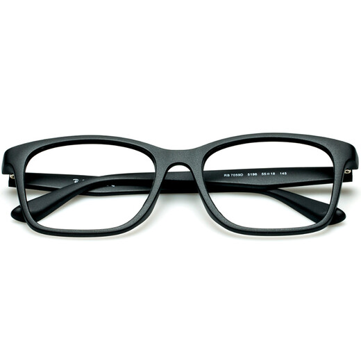 Ray-Ban glasses for men and women, casual square frame black acetate frame RB7059D-5196-55mm Ray-Ban glasses for men and women, casual square frame black acetate frame RB7059D-5196-55mm