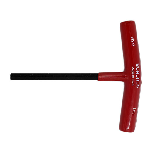 
BONDHUS United States Borton T-shaped hexagonal wrench T-handle internal hexagonal imported hardware tools T-shaped wrench hexagonal edge metric flat head 8mm length 152mm (15272)