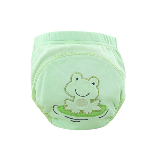 Carters washable diaper pants breathable leak-proof pocket baby diaper learning pants baby training pants 240001 Green Little Frog L (22-30Jin Jin equals 0.5kg)