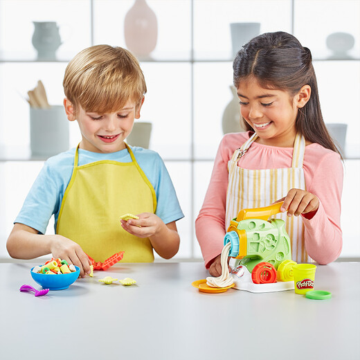 
[70% new] Hasbro (Hasbro) Pelledo Handmade DIY Colorful Clay Creative Kitchen Series Fun Noodle Machine Set Plasticine Children's Gift B9013