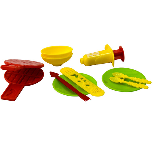 [70% nuevo] Fisher-Price Mudmaded Mud Plaskine Clay Molde de arcilla para hombres y niñas Juguetes de educación para la primera infancia para la harina de trigo natural que hace helado casero FPP017