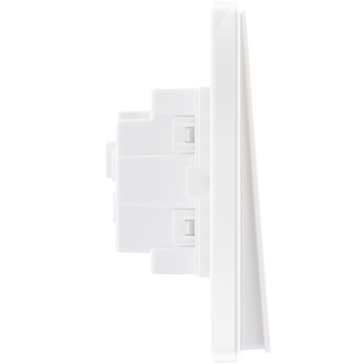 BULL switch socket G18 series single open single control switch large panel with fluorescent 86 type panel G18K111C texture white concealed installation