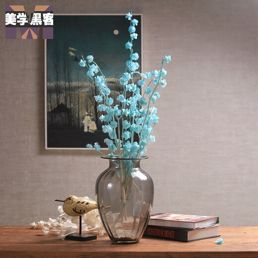 Aesthetic hacker mountain cherry dried flower bouquet real flowers living room bedroom new house decoration floor flowers small fresh home furnishings TV cabinet simple mountain cherry pink 5 pcs in a bouquet