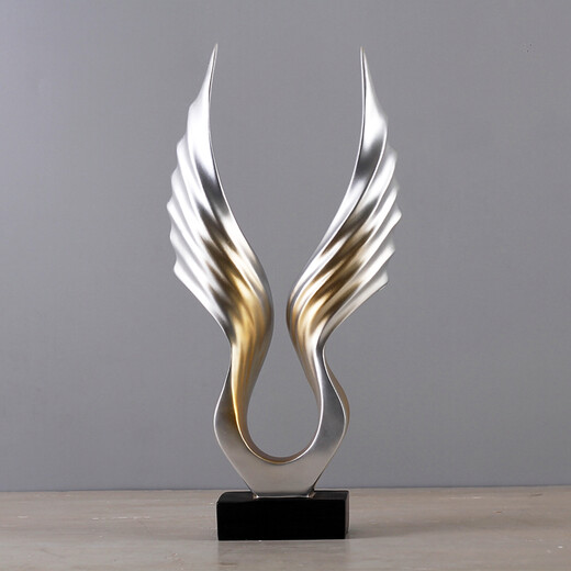 JisiMei Modern Simple Eagle Abstract Sculpture Ornament Creative Home Living Room TV Cabinet Office Decorative Crafts Spread Your Wings and Fly