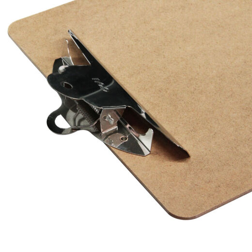 
Deli writing board clip A4/A5/C6 file report clip clamp cardboard writing board clip pad board 9227 earth brown [A4 wood texture] butterfly sieve hook
