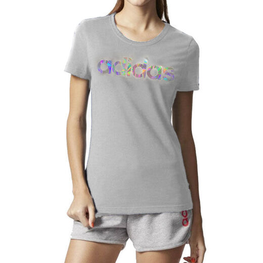 阿迪达斯 （adidas）NEO短袖男装女装2025夏季新款健身情侣款运动服透气休闲圆领T恤 IP3887灰色 XS