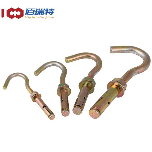 304 stainless steel expansion hook screws, lifting rings, hooks, explosion hooks, ceiling hooks, fixed hook bolts, 201 material, M8, 3 pieces, expansion hooks