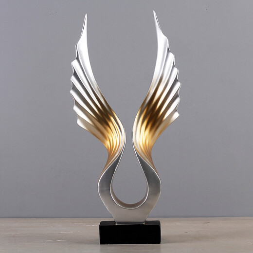 JisiMei Modern Simple Eagle Abstract Sculpture Ornament Creative Home Living Room TV Cabinet Office Decorative Crafts Spread Your Wings and Fly