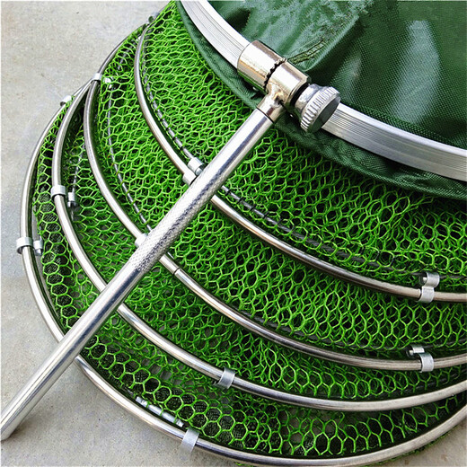 Qingcheng Fish Protection Fishing Competition Net Bag Stainless Steel Glued Universal Fishing Protection Fishing Net Anti-hanging Quick-drying Black Pit Fishing Gear 30cm 1.6m 25#2.5m Free Package + Pin