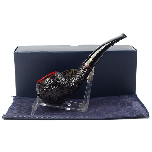 
Sharphin SAVINELLI Italian pipe Roman style P104R black smoke mouth 673 bend bucket imported heather pipe