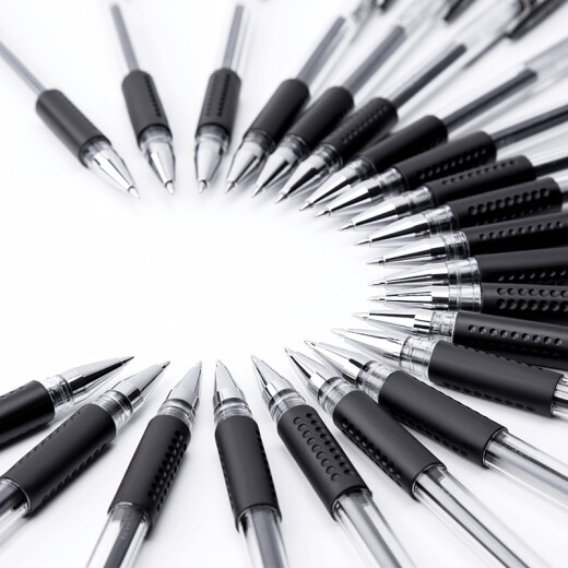 GuangBo 0.5mm black classic gel pen signature pen set (10 water pens + 10 refills) 20 pieces ZX9517D