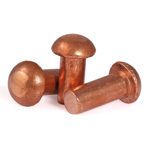 Cambiamiento de cobre semi-ronhondeo de cobre con tapa redonda sólida de cobre anchas de cobre urnas de cobre willow uñas gb867 m5*12 [10 tabletas]