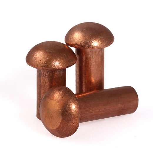 Cambiamiento de cobre semi-ronhondeo de cobre con tapa redonda sólida de cobre anchas de cobre urnas de cobre willow uñas gb867 m5*12 [10 tabletas]