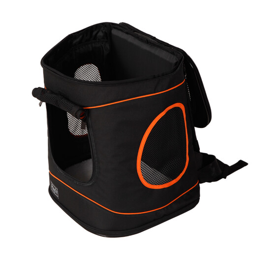 Petsfit Haustier-Rucksack für Haustiere, Katzen, Outdoor, tragbar, Hundetasche, Reisen, leicht, bequem, Katzen-Rucksack, großes Fassungsvermögen, Schwarz, Einheitsgröße