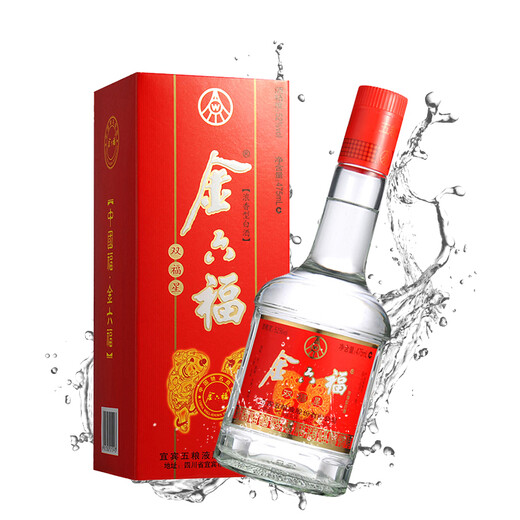 Jin Liufu Shuangfu Star 52 degrees 475ml*6 bottles whole box Rich fragrance white wine produced by Wuliangye