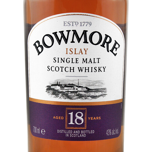 波摩（Bowmore）18年 苏格兰 艾雷岛产区 单一麦芽 威士忌 洋酒 700ml