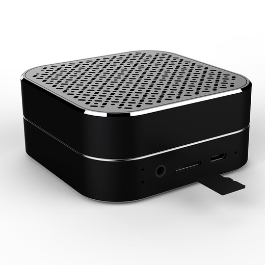 Biaze Y02 Wireless Card Bluetooth -Lautsprecher, Mini Small Audio und Small Steel Cannon, Bluetooth Version 4.2, unterstützt 3,5 -mm -Audioverbindung, Mobilfunk -Musikplayer, Schwarz
