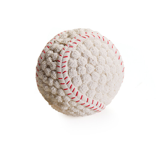 EETOYS Small Latex Tennis Dog Toy Fun Sounding Teething Resistant Bite Cleaning Ball Pet Supplies