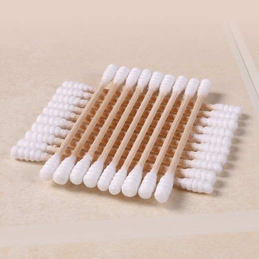 Camellia (CHAHUA) cotton swabs, children's ear-picking cotton swabs, double-headed cleaning cotton swabs, adult makeup household ear spoons, Grade A absorbent cotton swabs, double helix heads, 250 pieces, 1 box
