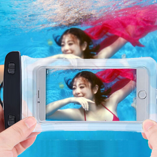 Snake Dragon mobile phone waterproof bag, swimming, diving, camera phone waterproof case, suitable for Apple, Samsung, Huawei, Xiaomi, oppo/vivo, etc. Transparent white
