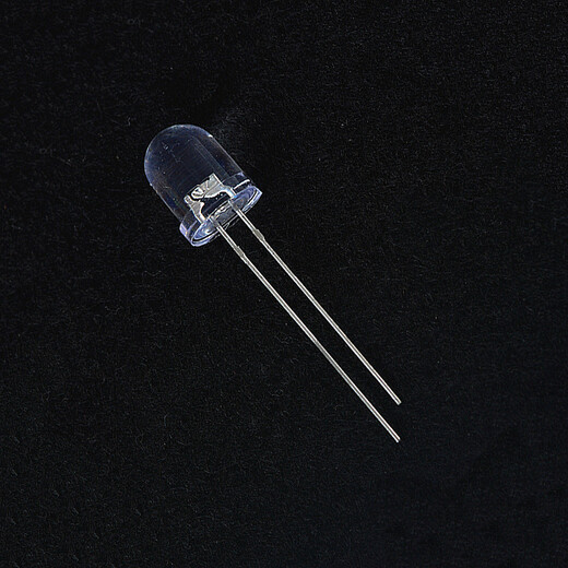 TaoTimeClub 8MM/F8 straw hat LED 0.5W LED light-emitting diode light-emitting tube lamp beads 8mm round head white light (10 pcs)